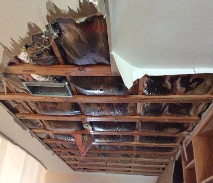 Water damage ceiling