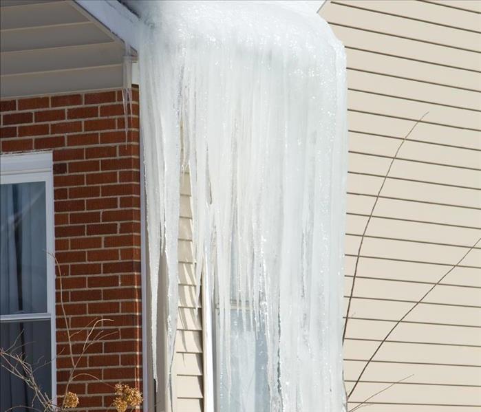icicles from roof